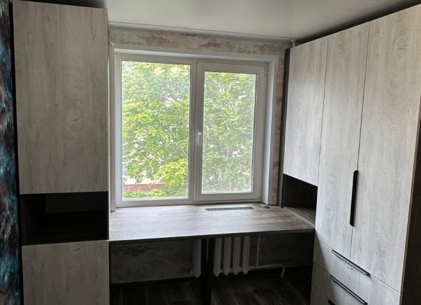 Распашной шкаф с рабочей зоной Эрнест